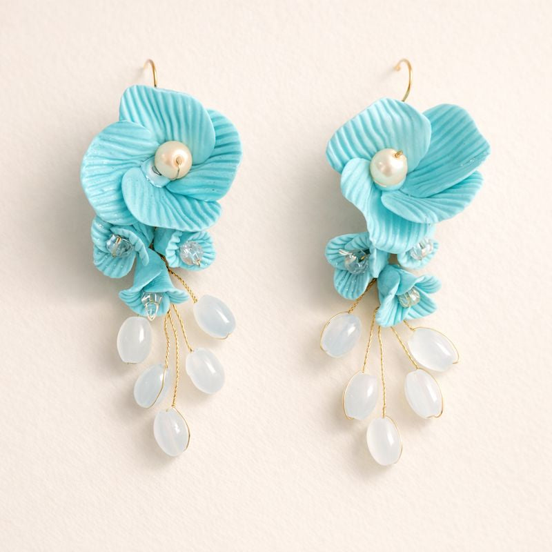 Turqoise Floral Earrings