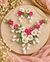 Maroon & Ivory Floral Handmade Clay Jewelry Set