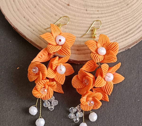 Sunset Lily Dangles Earrings