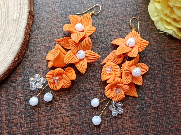 Sunset Lily Dangles Earrings