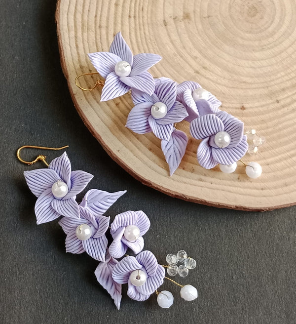 Tahera Signature Trio – Handmade Floral Earrings Combo Set