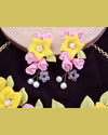 Pink & Yellow Bloom Handmade Clay Jewelry Set