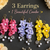 Tahera Signature Trio – Handmade Floral Earrings Combo Set