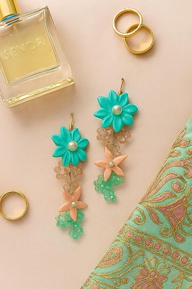 Tahera Handmade Turquoise Earrings.
