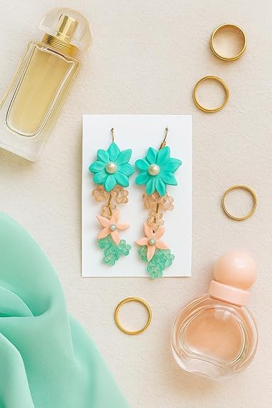 Tahera Handmade Turquoise Earrings.