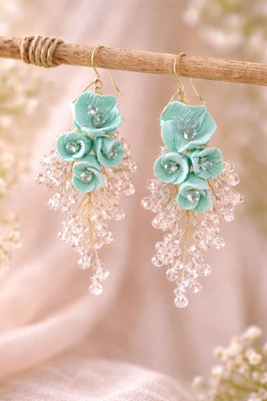 Turqoise Peech Handmade Earrings