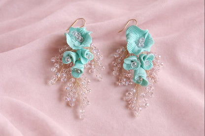 Turqoise Peech Handmade Earrings