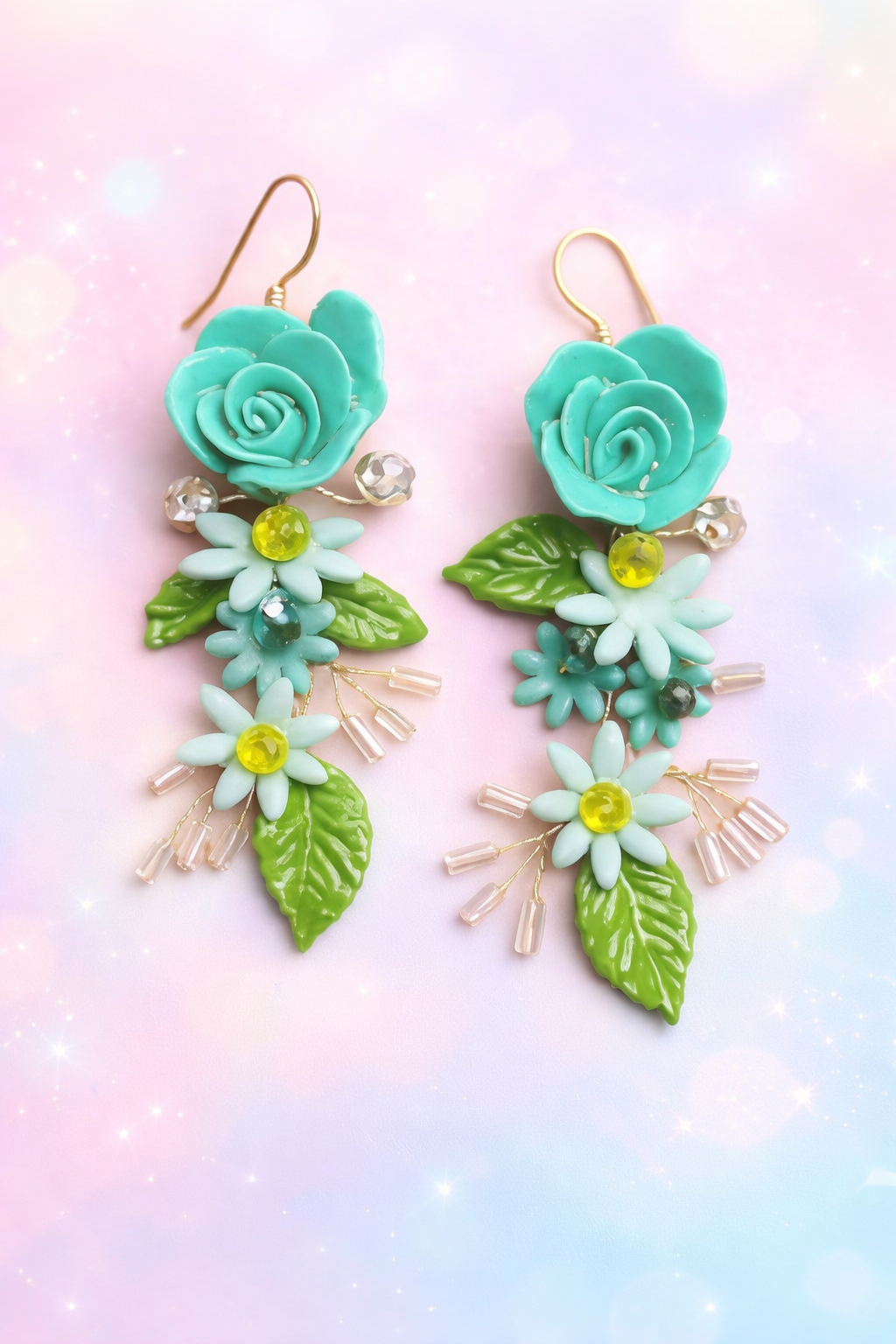 Tahera Handcrafted Floral Earrings for Women.
