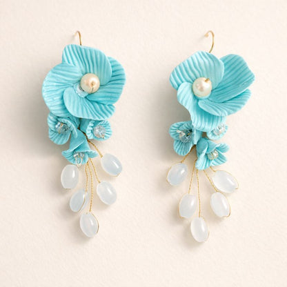 Turqoise Floral Earrings