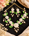 White Rose Garden Handmade Jewelry Set