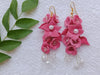 Soft Petal Pearl Drops Earrings