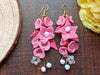 Soft Petal Pearl Drops Earrings