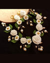 White Rose Garden Handmade Jewelry Set